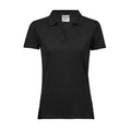 Polo Women Luxury Stretch V nero / S - personalizzabile con logo
