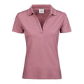 Polo Women Luxury Stretch V rosa / S - personalizzabile con logo