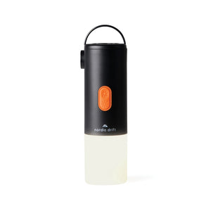 Pompa e luce da campeggio portatile Nordic Drift Titan nero - personalizzabile con logo