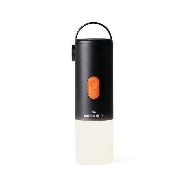Pompa e luce da campeggio portatile Nordic Drift Titan nero - personalizzabile con logo