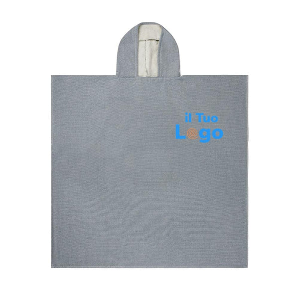 Poncho da spiaggia hamam VINGA Telo in spugna - personalizzabile con logo