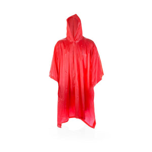 Poncho Montello rosso - personalizzabile con logo