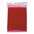 Poncho pieghevole in polybag rosso - personalizzabile con logo
