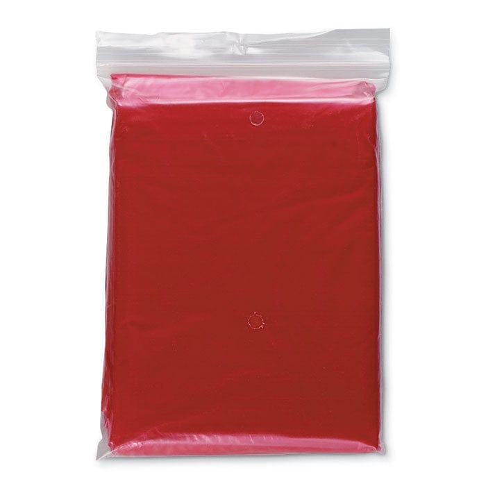 Poncho pieghevole in polybag Colore: rosso €0.68 - IT0972-05