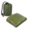 Poncho termico 2 in 1 per la sopravvivenza all'aperto Dried Green - personalizzabile con logo