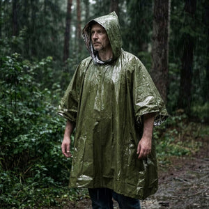 Poncho termico 2 in 1 per la sopravvivenza all'aperto - personalizzabile con logo