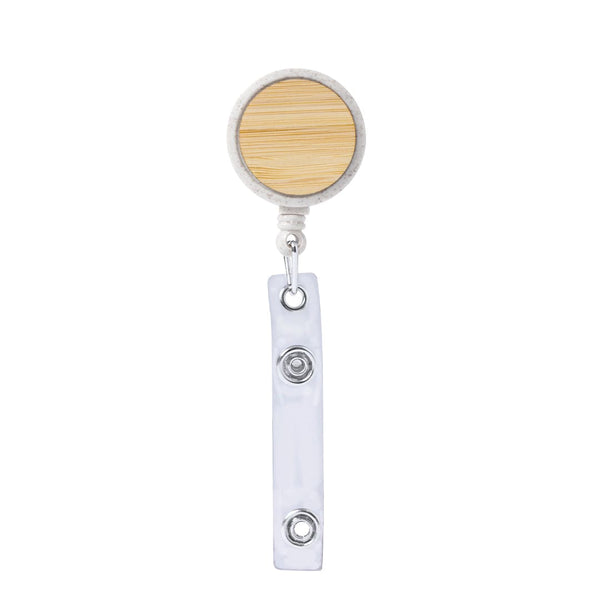 Porta Badge Alikra natural - personalizzabile con logo