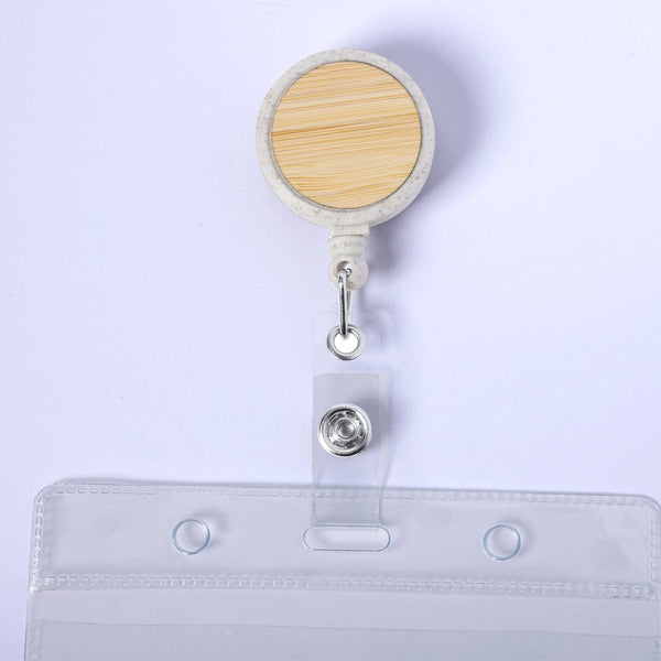 Porta Badge Alikra natural - personalizzabile con logo