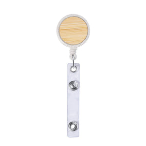 Porta Badge Alikra natural - personalizzabile con logo