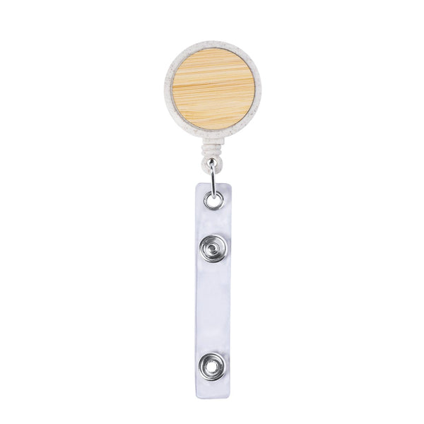 Porta Badge Alikra natural - personalizzabile con logo