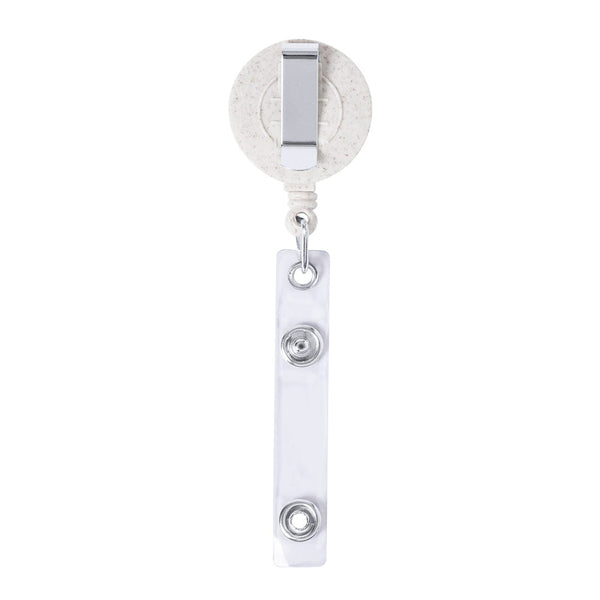 Porta Badge Alikra natural - personalizzabile con logo