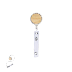 Porta Badge Alikra natural - personalizzabile con logo