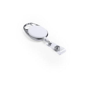 Porta Badge Napper bianco - personalizzabile con logo
