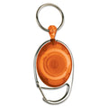 Porta badge riavvolgibile royal arancione - personalizzabile con logo