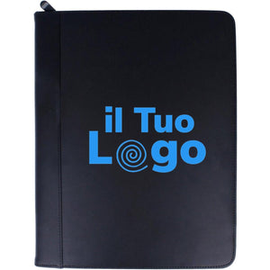 Porta blocnotes A4 Nero - personalizzabile con logo