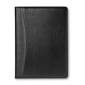 Porta blocnotes A4 con calcolatrice solare Nero - personalizzabile con logo