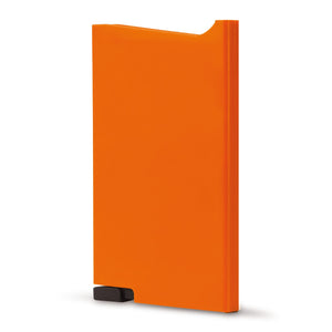 Porta carte ABS anti RFID Arancione - personalizzabile con logo