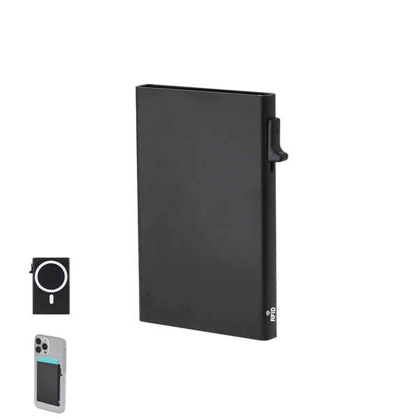 Porta Carte Alfek nero - personalizzabile con logo