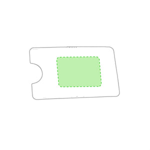 Porta Carte Becam bianco - personalizzabile con logo