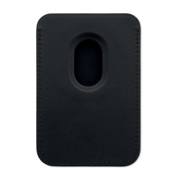 Porta carte di credito per smartphone Nero - personalizzabile con logo