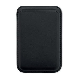Porta carte di credito per smartphone Nero - personalizzabile con logo