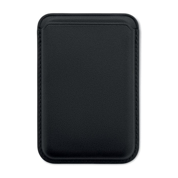 Porta carte di credito per smartphone Nero - personalizzabile con logo