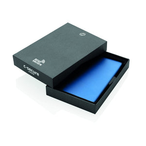 Porta carte di credito RFID in alluminio C-Secure - personalizzabile con logo