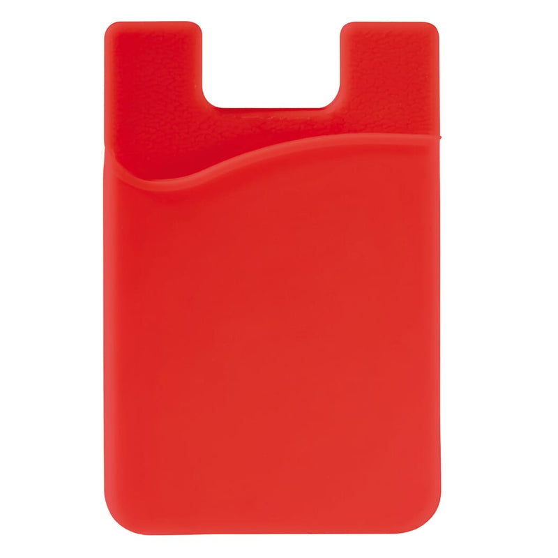 Porta carte in silicone Rosso - personalizzabile con logo