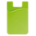Porta carte in silicone verde - personalizzabile con logo