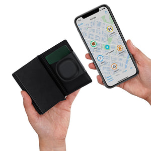 Porta Carte Localizzatore Selkik nero - personalizzabile con logo