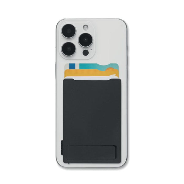 Porta carte magnetiche Nero - personalizzabile con logo