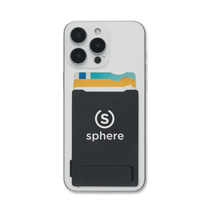Porta carte magnetiche Nero - personalizzabile con logo