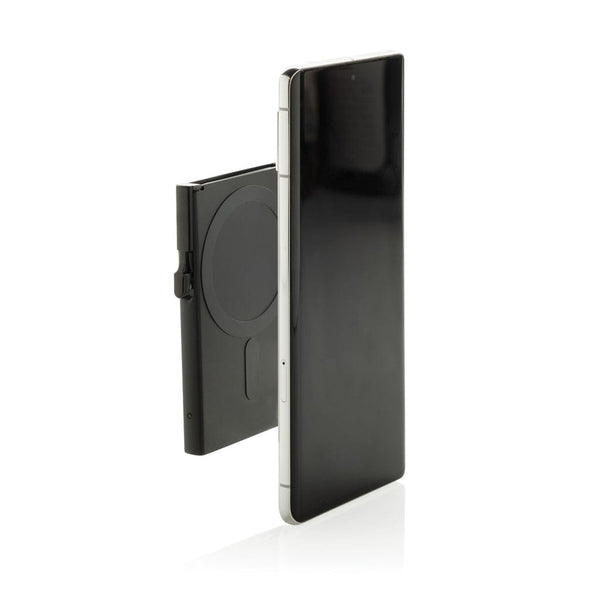 Porta carte magnetico RFID in alluminio per smartphone - personalizzabile con logo