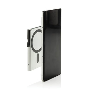 Porta carte magnetico RFID in alluminio per smartphone - personalizzabile con logo