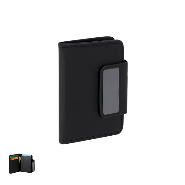 Porta Carte Marvans nero - personalizzabile con logo