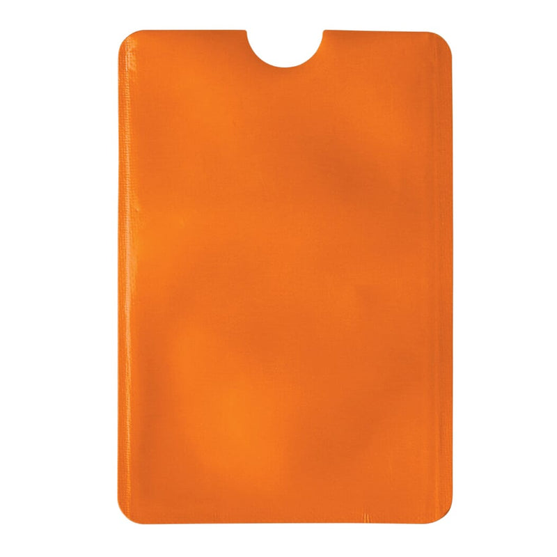 Porta carte morbido anti frode Arancione - personalizzabile con logo