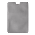 Porta carte morbido anti frode color argento - personalizzabile con logo
