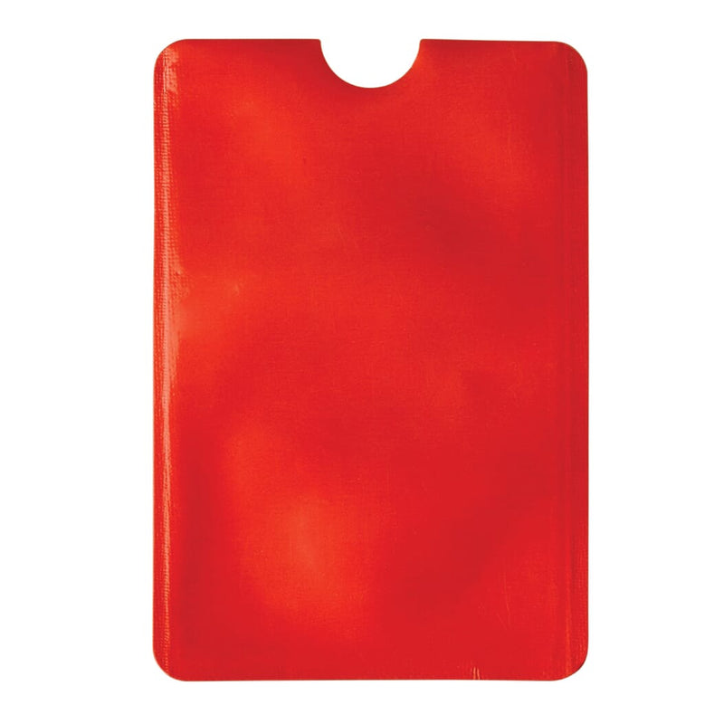 Porta carte morbido anti frode Rosso - personalizzabile con logo