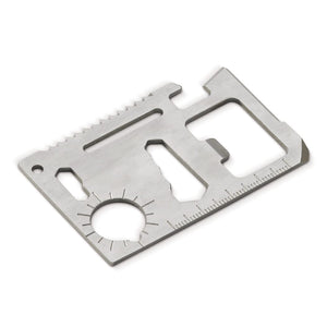 Porta carte multi-funzione in simil pelle color argento - personalizzabile con logo