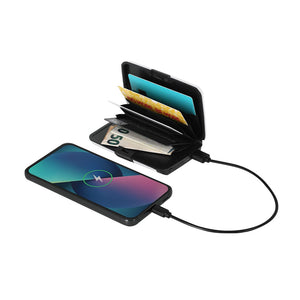 Porta Carte Power Bank Chefler color argento - personalizzabile con logo