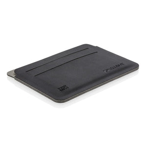 Porta carte RFID Quebec nero - personalizzabile con logo