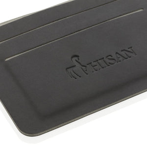 Porta carte RFID Quebec nero - personalizzabile con logo