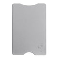 Porta carte rigido anti frode color color argento - personalizzabile con logo