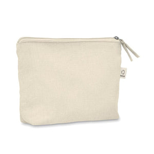 Porta cosmetici 320 gr/m² beige - personalizzabile con logo