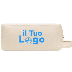 Porta cosmetici in tela - personalizzabile con logo