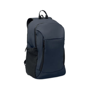 Porta laptop 15" in PU morbido blu navy - personalizzabile con logo