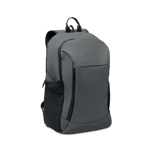 Porta laptop 15" in PU morbido grigio - personalizzabile con logo