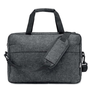 Porta laptop in feltro RPET 15" Grigio Acuro - personalizzabile con logo