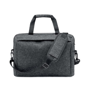 Porta laptop in feltro RPET 15" Grigio Acuro - personalizzabile con logo