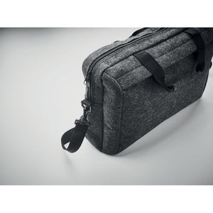 Porta laptop in feltro RPET 15" Grigio Acuro - personalizzabile con logo